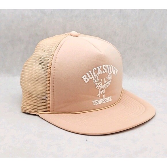 Vtg Trucker Hat Bucksnort Tennessee Graphic Foam & Mesh Snapback Adjustable Cap - Picture 3 of 6